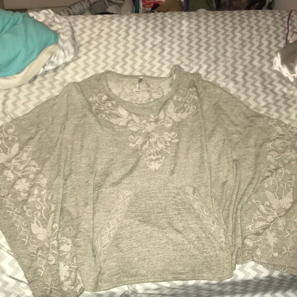 Poncho like sweater